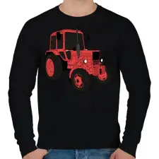 PRINTFASHION traktor  - Férfi pulóver - Fekete női pulóver, kardigán