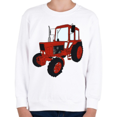 PRINTFASHION Traktor - Gyerek pulóver - Fehér