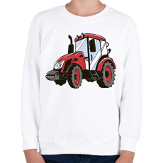 PRINTFASHION Traktor - Gyerek pulóver - Fehér