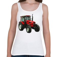 PRINTFASHION Traktor - Női atléta - Fehér női trikó