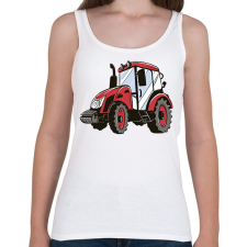 PRINTFASHION Traktor - Női atléta - Fehér női trikó