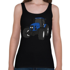 PRINTFASHION traktor - Női atléta - Fekete női trikó