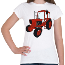 PRINTFASHION Traktor - Női póló - Fehér női póló