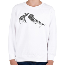 PRINTFASHION Traktor nyom - Gyerek pulóver - Fehér gyerek pulóver, kardigán