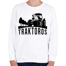 PRINTFASHION Traktoros - Gyerek pulóver - Fehér