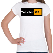 PRINTFASHION Traktoros pornhub - Női póló - Fehér női póló