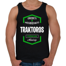 PRINTFASHION Traktoros prémium minőség - Férfi atléta - Fekete atléta, trikó