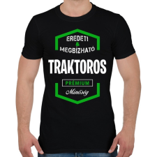 PRINTFASHION Traktoros prémium minőség - Férfi póló - Fekete férfi póló