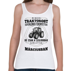 PRINTFASHION TRAKTOROS SZÜLINAP - Március - Női atléta - Fehér