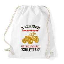 PRINTFASHION Traktoros szülinapja november - Sportzsák, Tornazsák - Fehér tornazsák