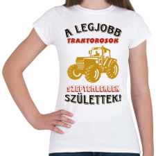 PRINTFASHION Traktoros szülinapja szeptember színes - Női póló - Fehér női póló