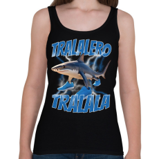 PRINTFASHION Tralalero Tralala - Női atléta - Fekete