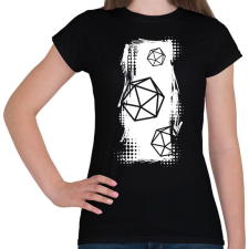 PRINTFASHION Trash polka D20 (fehér) - Női póló - Fekete női póló