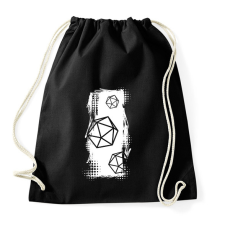 PRINTFASHION Trash polka D20 (fehér) - Sportzsák, Tornazsák - Fekete tornazsák