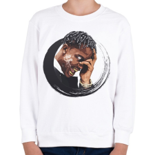 PRINTFASHION travis scott - Gyerek pulóver - Fehér gyerek pulóver, kardigán