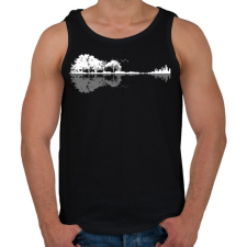 PRINTFASHION Treecity life - Férfi atléta - Fekete atléta, trikó