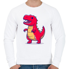 PRINTFASHION Trex dínó - Férfi pulóver - Fehér női pulóver, kardigán