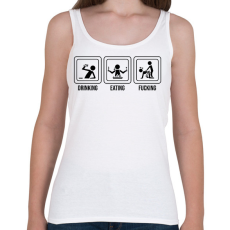 PRINTFASHION Triatlon  - Női atléta - Fehér