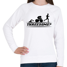 PRINTFASHION Triatlon - Női pulóver - Fehér
