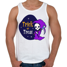 PRINTFASHION Trick or Treat 2 - Férfi atléta - Fehér