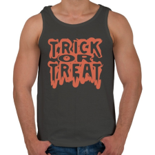 PRINTFASHION Trick or Treat véres - Férfi atléta - Sötétszürke atléta, trikó