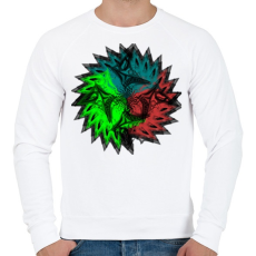 PRINTFASHION trio mandala - Férfi pulóver - Fehér