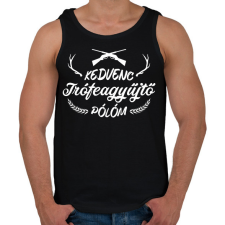 PRINTFASHION Trófeagyűjtő póló - Férfi atléta - Fekete atléta, trikó