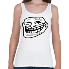 PRINTFASHION TrollFace - Női atléta - Fehér
