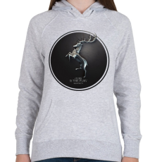PRINTFASHION Trónok harca: Baratheon ház - Női kapucnis pulóver - Sport szürke