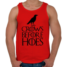 PRINTFASHION Trónok Harca- Crows before hoes - Férfi atléta - Piros
