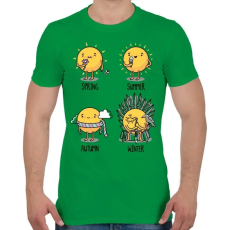 PRINTFASHION Trónok harca évszakok - Férfi póló - Zöld