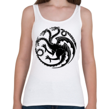 PRINTFASHION TRÓNOK HARCA - Női atléta - Fehér női trikó