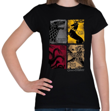 PRINTFASHION Trónok harca - Női póló - Fekete női póló