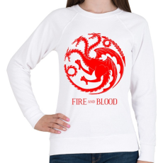 PRINTFASHION Trónok harca - Női pulóver - Fehér