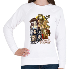 PRINTFASHION Trónok Harca - Női pulóver - Fehér női pulóver, kardigán