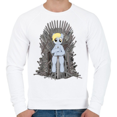 PRINTFASHION Trónok harca póni - Férfi pulóver - Fehér