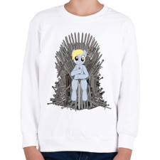 PRINTFASHION Trónok harca póni - Gyerek pulóver - Fehér gyerek pulóver, kardigán