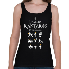 PRINTFASHION Trónok harca raktáros - Női atléta - Fekete női trikó