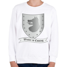PRINTFASHION Trónok harca - Stark címer - Gyerek pulóver - Fehér gyerek pulóver, kardigán