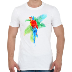 PRINTFASHION Tropical party - Férfi póló - Fehér