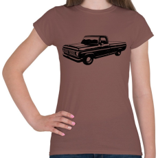 PRINTFASHION Truck - Női póló - Mogyoróbarna