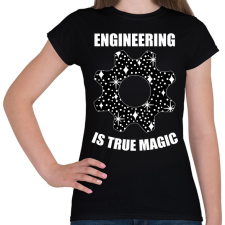 PRINTFASHION True magic - Női póló - Fekete női póló