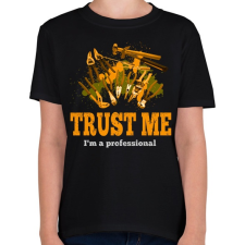 PRINTFASHION trust me - Gyerek póló - Fekete gyerek póló