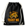 PRINTFASHION trust me - Sportzsák, Tornazsák - Fekete