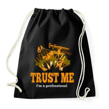 PRINTFASHION trust me - Sportzsák, Tornazsák - Fekete tornazsák