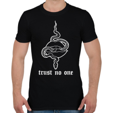 PRINTFASHION Trust no one - Férfi póló - Fekete férfi póló