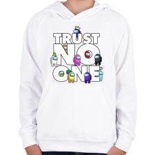 PRINTFASHION Trust NO one! - Gyerek kapucnis pulóver - Fehér gyerek pulóver, kardigán