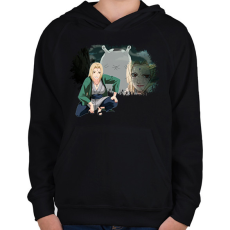 PRINTFASHION Tsunade - Gyerek kapucnis pulóver - Fekete