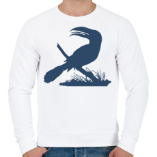 PRINTFASHION Tucán - Férfi pulóver - Fehér