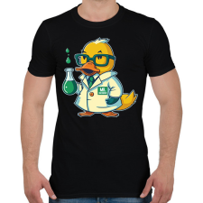 PRINTFASHION Tudós gumikacsa - Férfi póló - Fekete férfi póló